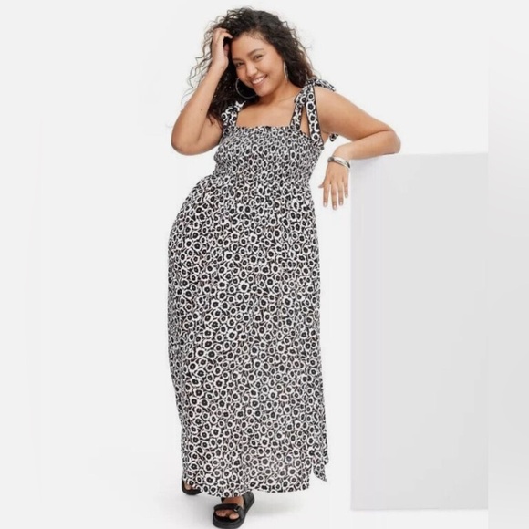 Diane Von Furstenberg x Target Smocked Maxi dress, BNWT, size XXL - Picture 1 of 14